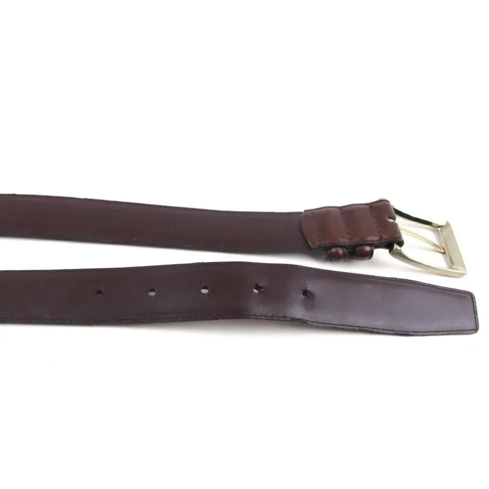 Men's Warehous BROWN GENUINE LEATHER 1 1/4